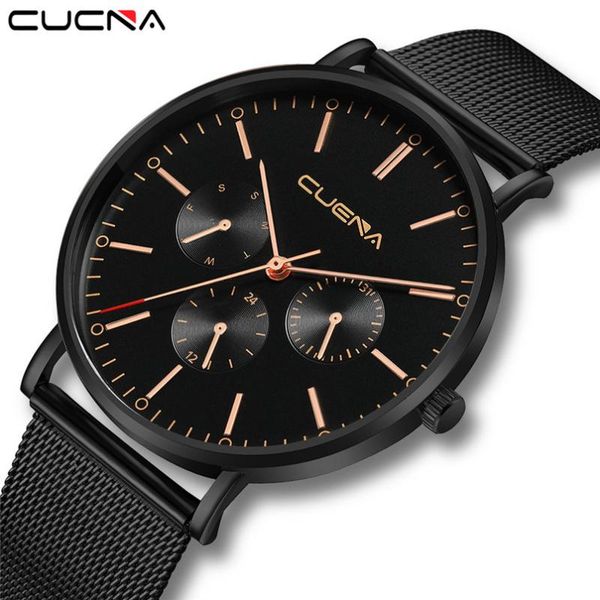 wristwatches fashion mens watch brand ultra-thin slim mesh steel waterproof minimalist wrist watches men's clock relogio masculino, Slivery;brown